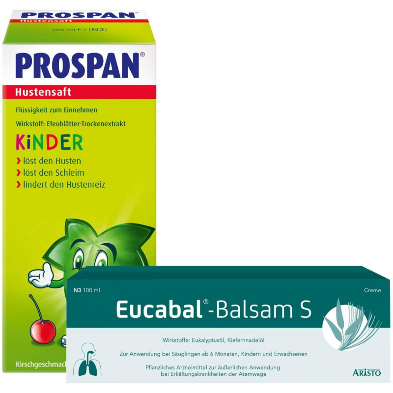 Prospan Hustensaft 200 ml Saft + Eucabal Balsam S 100 g