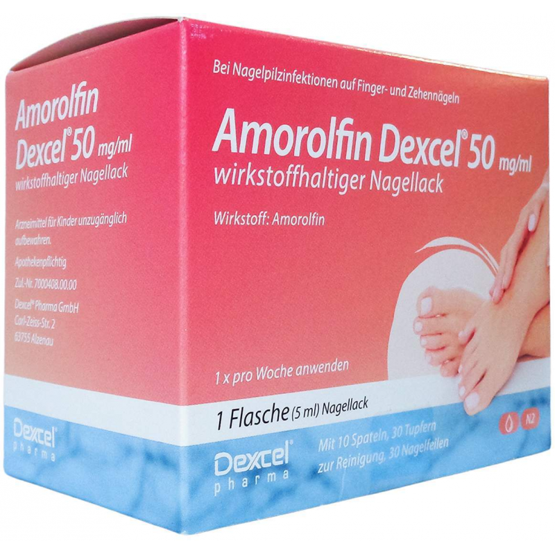 Amorolfin Dexcel 50 mg Je ml Wirkstoffhaltiger Nagellack 5ml