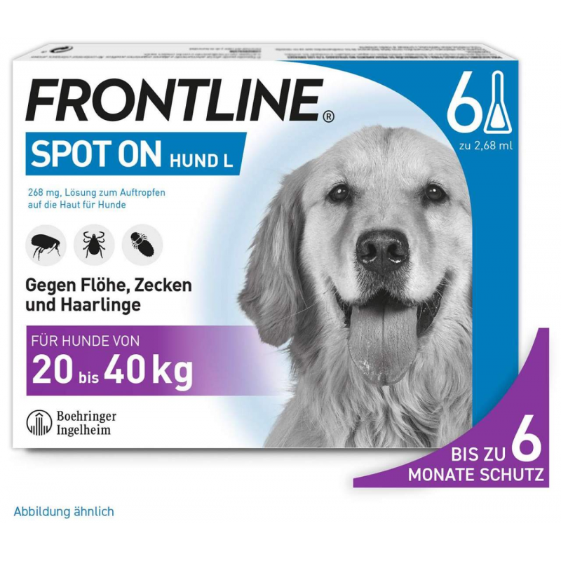 Frontline Spot On Hund L 20-40 kg 6 Pipetten