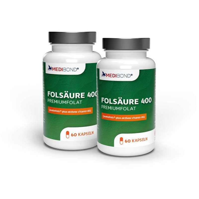 Sparset Folsäure 400 Medibond 2 x 60 Kapseln