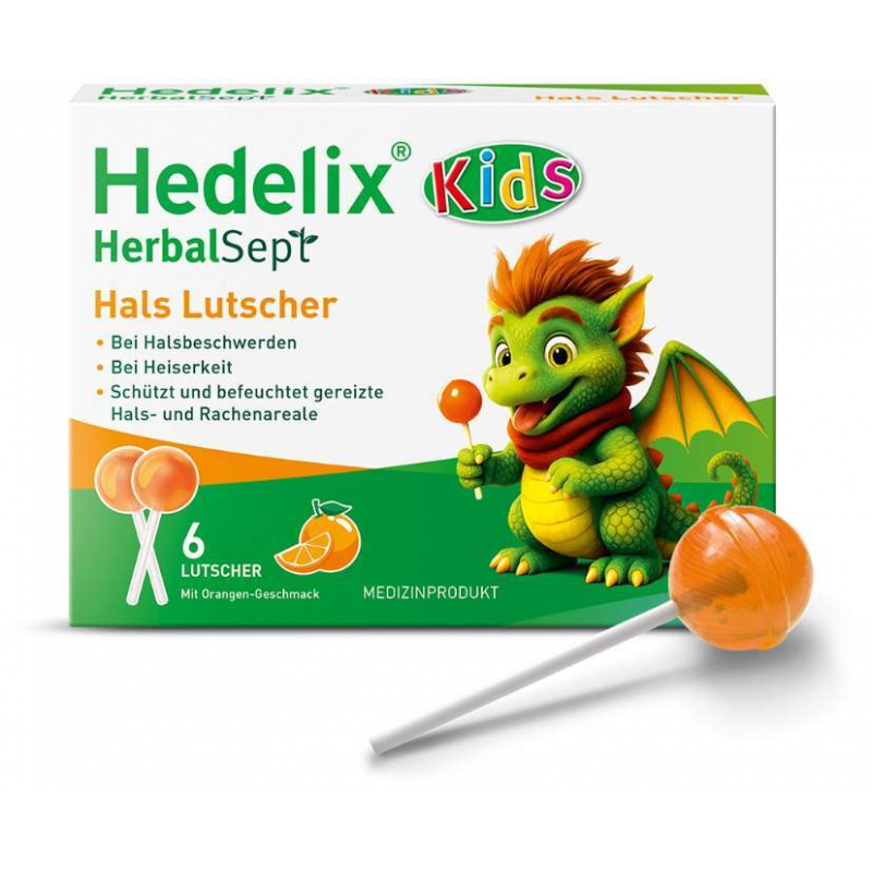 Hedelix HerbalSept Hals Lutscher Kids 6 Stück