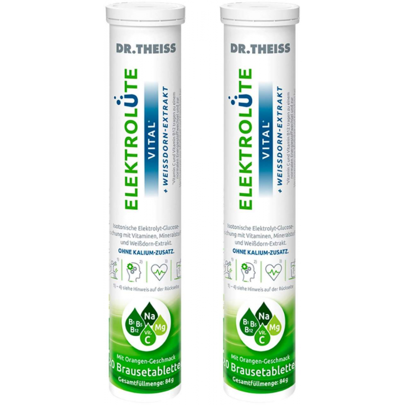 Dr.Theiss Elektrolüte Vital Brausetabletten 2 x 20 Stück