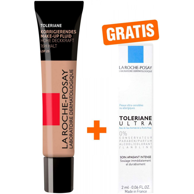La Roche Posay Toleriane Make-Up Fluid Nr.13 30 ml + gratis Roche Posay Toleriane Dermallergo Augencreme 2 ml