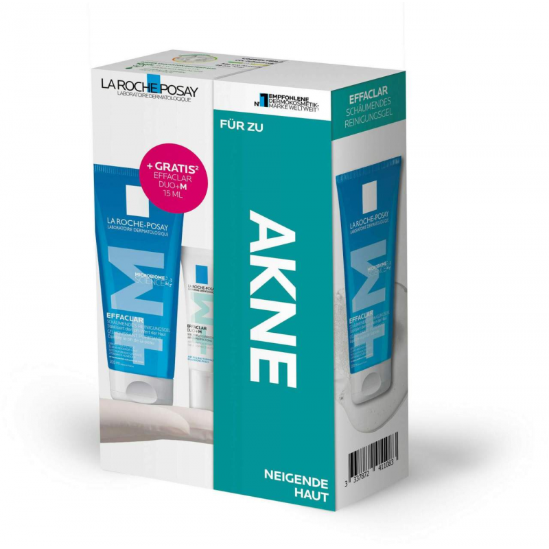 La Roche Posay Effaclar schäumendes Reinigungsgel 200 ml + gratis Effaclar Duo + M Creme 15 ml
