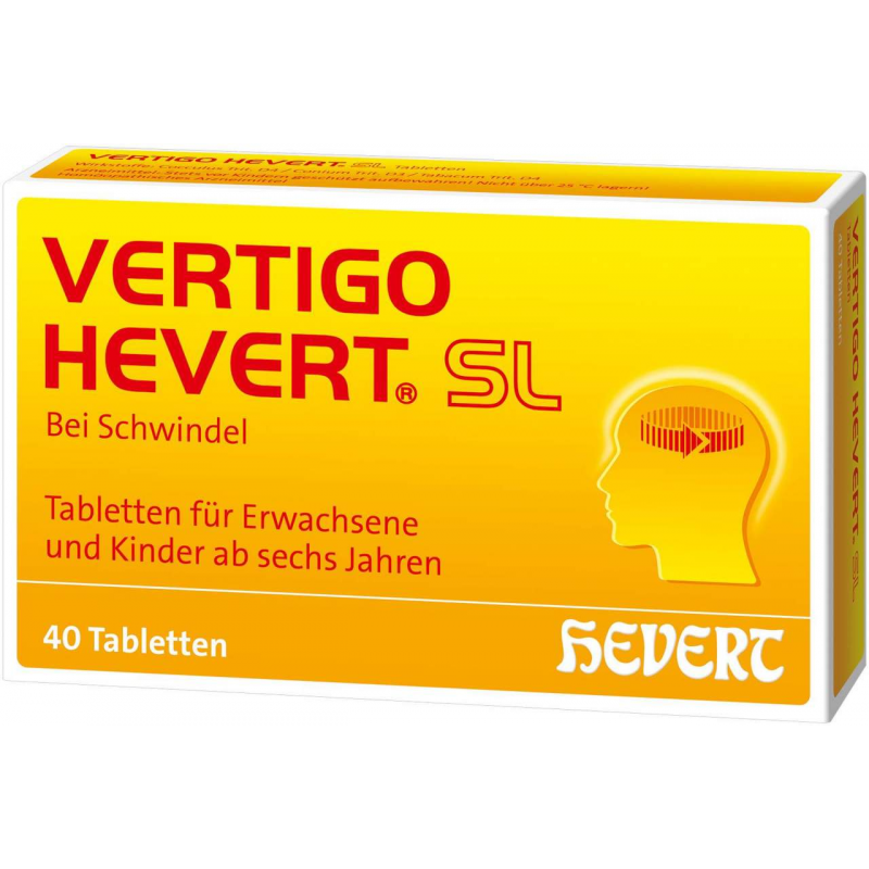 Vertigo Hevert SL 40 Tabletten bei Schwindel