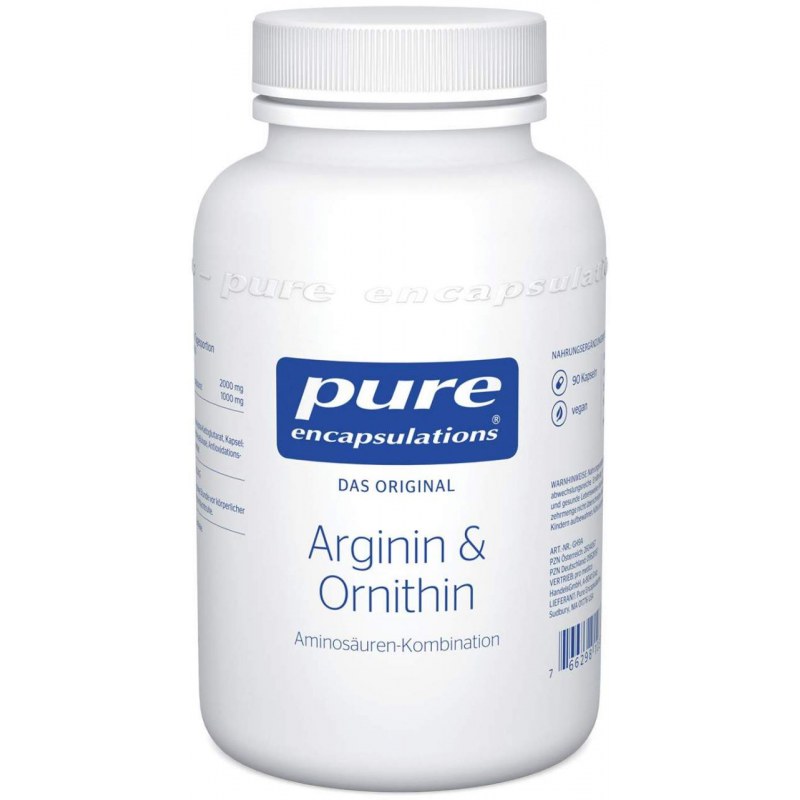 Pure Encapsulations Arginin + Ornithin 90 Kapseln