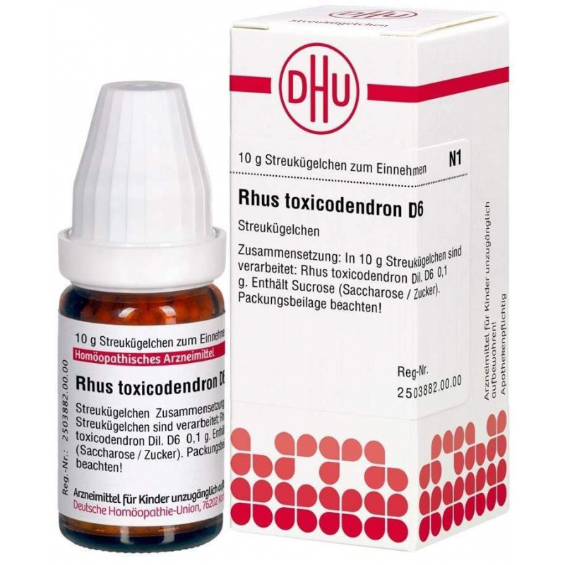 Rhus toxicodendron D6 DHU 10 g Globuli
