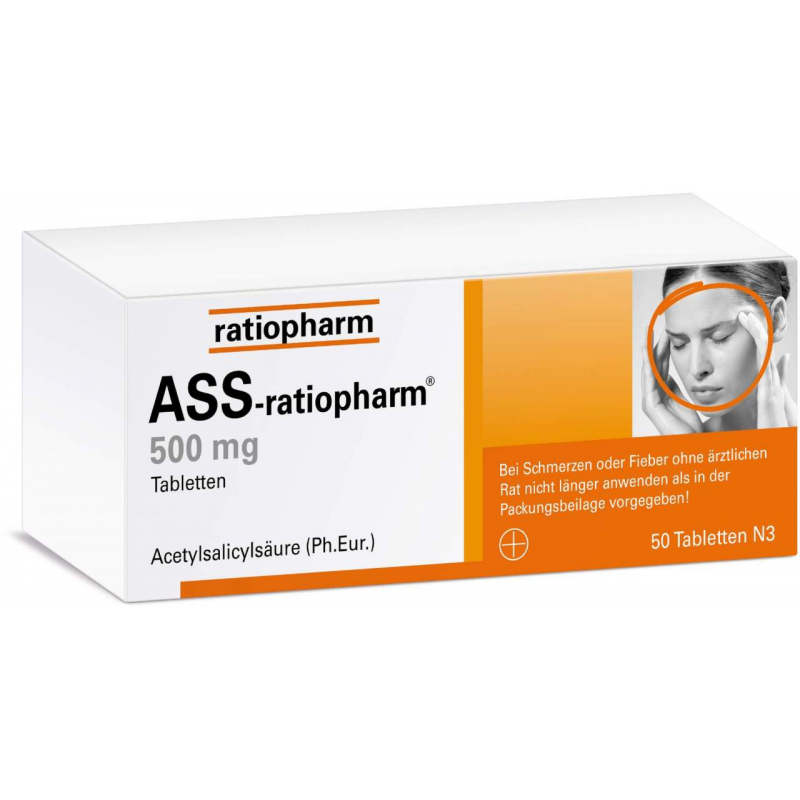 ASS Ratiopharm 500 mg 50 Tabletten