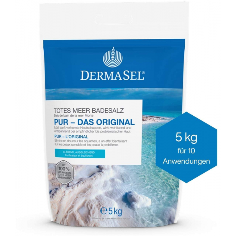 Dermasel Totes Meer Badesalz pur 5 kg