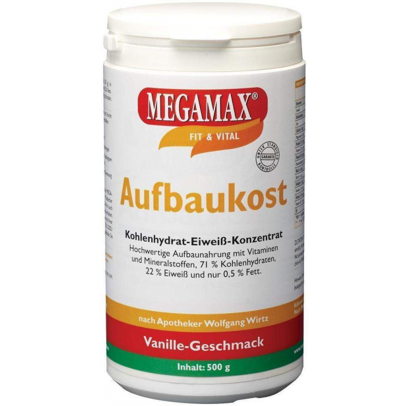 Megamax Aufbaukost Vanille 500 G Pulver