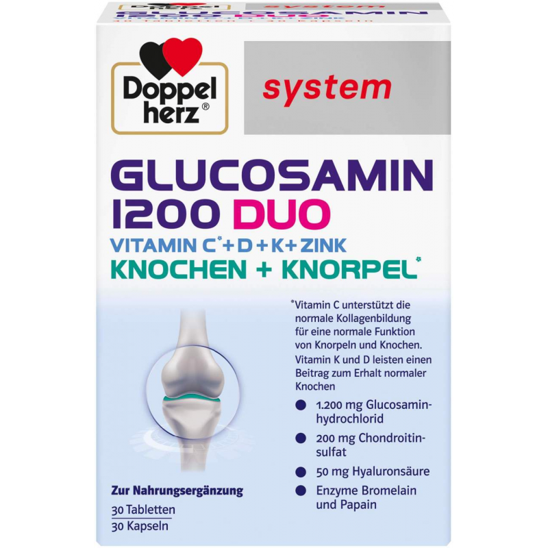 Doppelherz system Glucosamin 1200 Duo 60 Tabletten