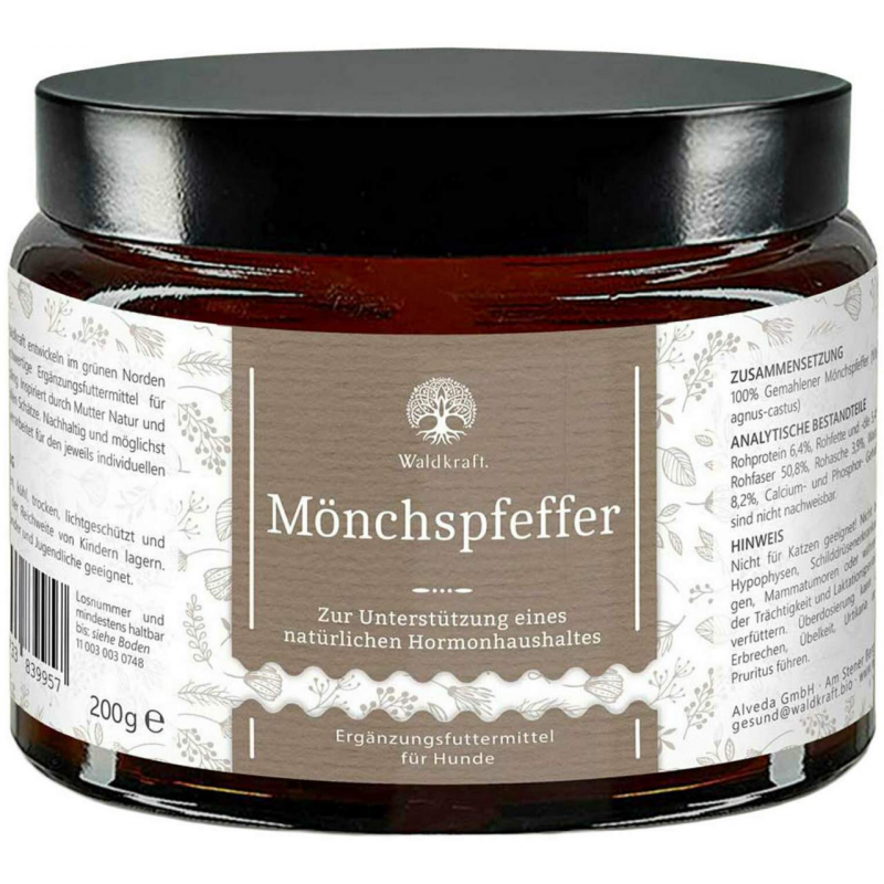 Mönchspfeffer reines 200 g Pulver für Hunde