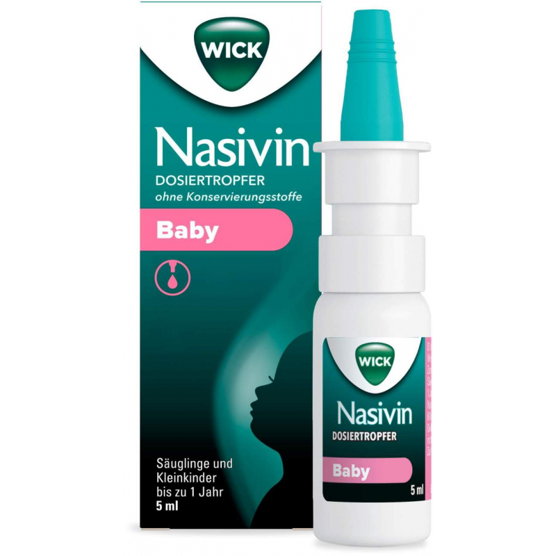 WICK Nasivin Dosiertropfer Baby ohne Konservierungsstoffe 5 ml