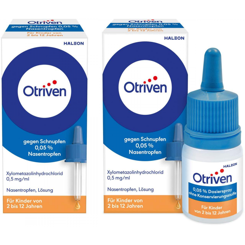Otriven 0,05 % Nasentropfen für Kinder 2 x 10 ml