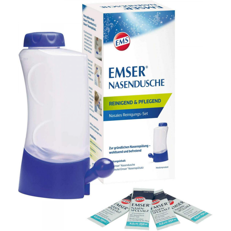 Emser Nasendusche mit 4 Beutel Nasenspülsalz