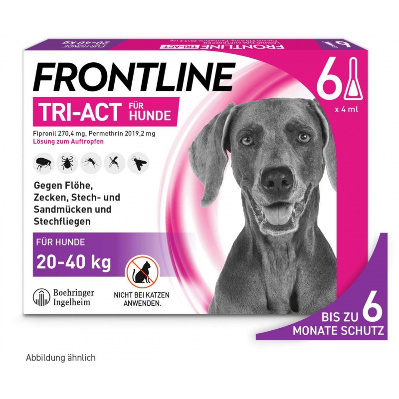 Frontline TRI-ACT Hund 20-40 kg 6 Pipetten