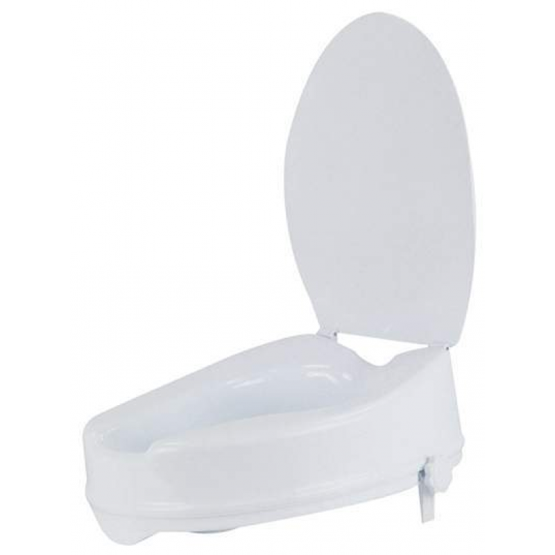 Toilettensitzerhöhung 15 cm mit Deckel