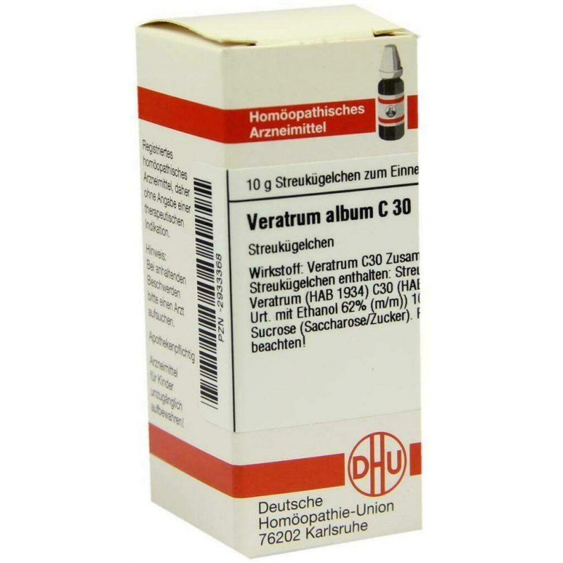Dhu Veratrum Album C30 Globuli 10 G Globuli