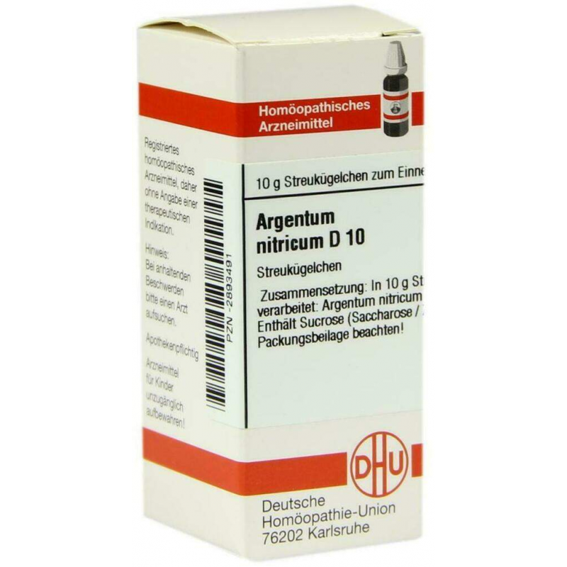 Dhu Argentum Nitricum D10 Globuli