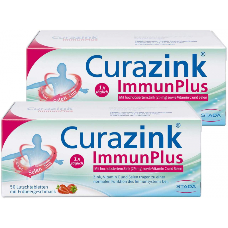 Curazink Immun Plus 2 x 50 Lutschtabletten