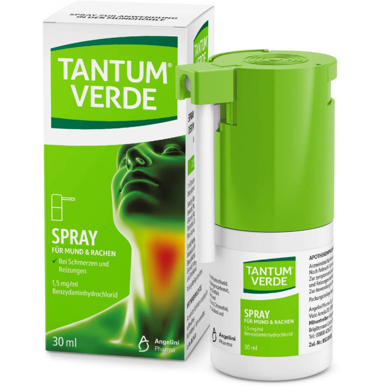 Tantum Verde 1,5 mg je ml Spray 30 ml