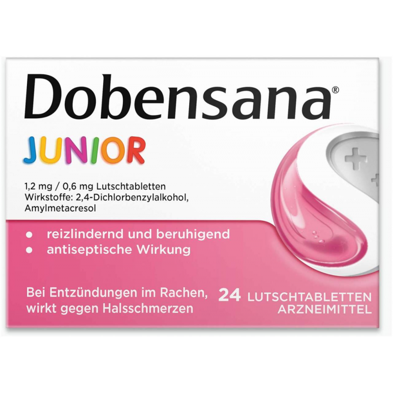 Dobensana Junior Zuckerfrei 1,2 mg und 0,6 mg 24 Lutschtabletten