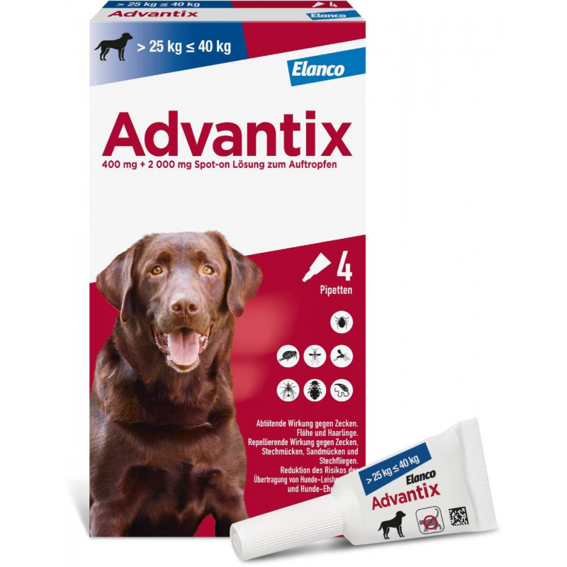 Advantix Spot-On Hund 25-40 kg 4 x 4 ml Lösung