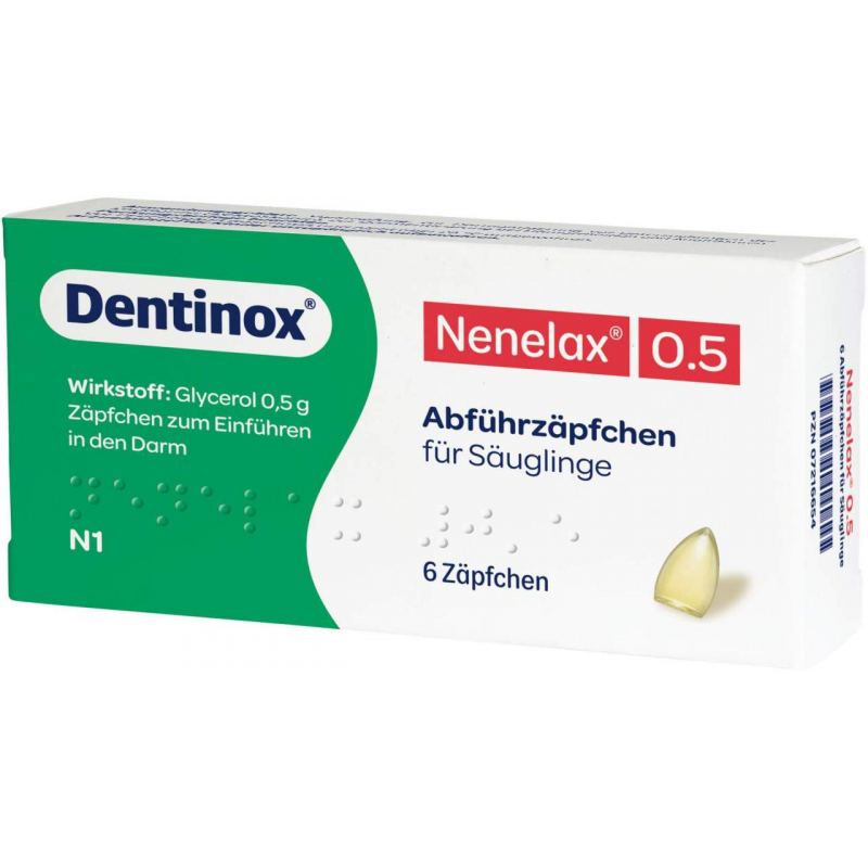 Nenelax 0.5 Abführzäpfchen Für Säuglinge 6 Stück