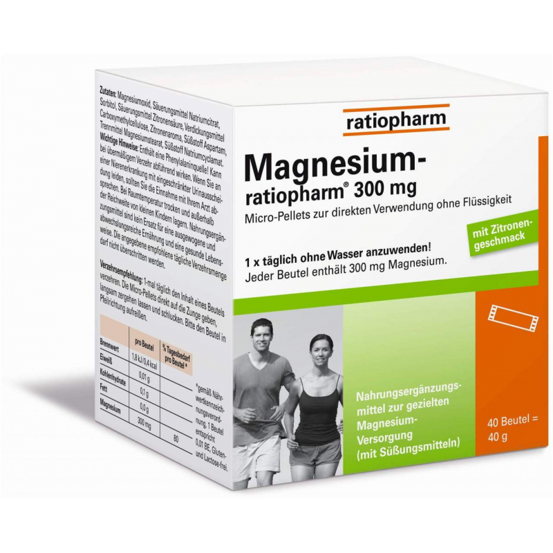 Magnesium ratiopharm 300 mg Pellets 40 Stück