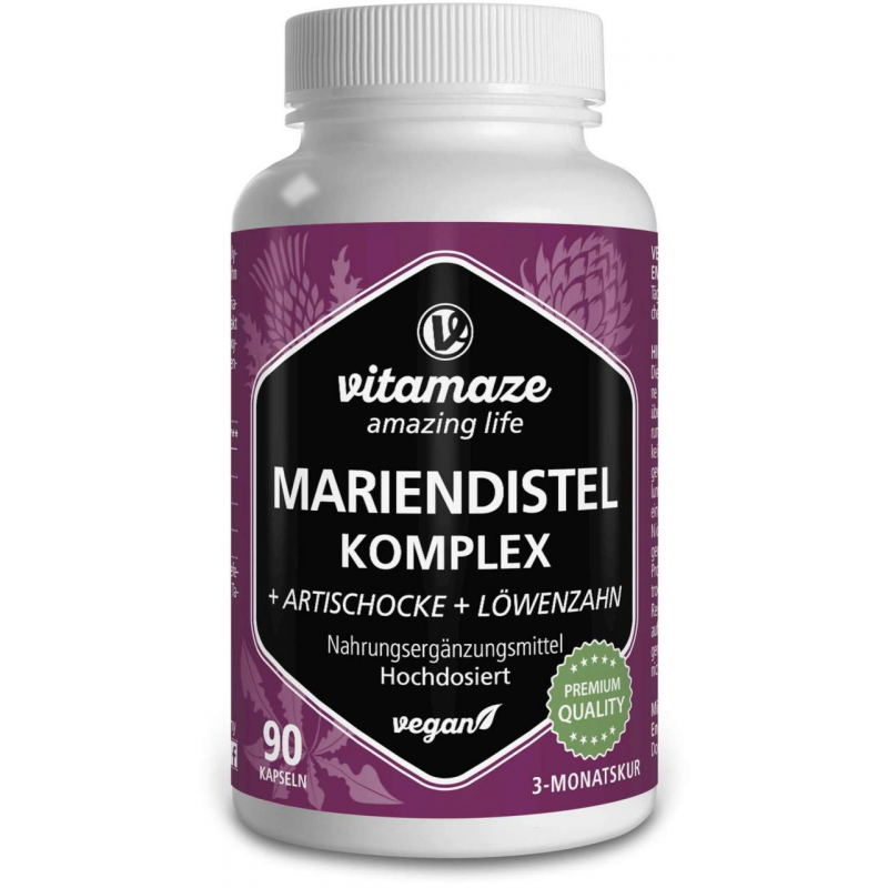 Mariendistel Komplex Artischocke + Löwenzahn 90 Kapseln