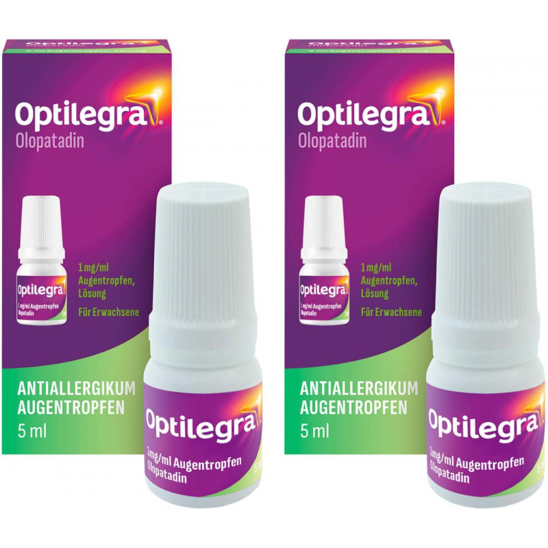 Optilegra - Augentropfen mit Olopatadin 2 x 5 ml