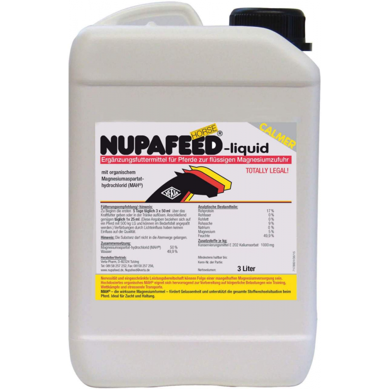 Nupafeed Horse Liquid 3 Liter Ergänzungsfuttermittel für Pferde