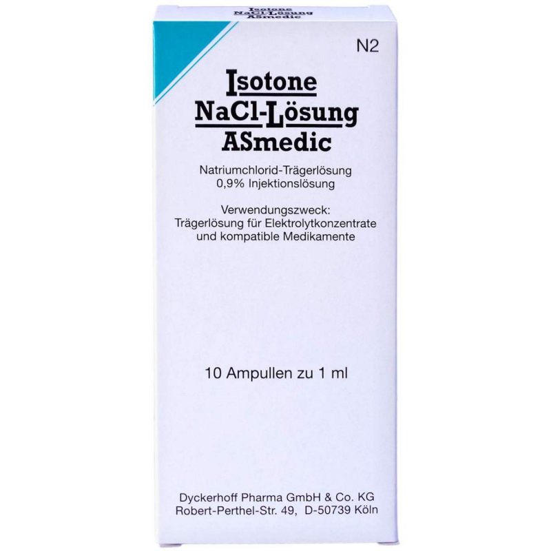 Isotone Nacl Lösung Asmedic Injektionslsg. Amp. 10 X 1 ml