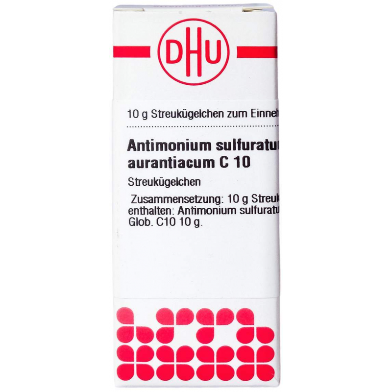 Dhu Antimonium Sulfuratum Aurantiacum C 10 Globuli 10 G