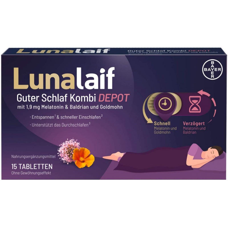 Lunalaif Guter Schlaf Kombi Depot 15 Tabletten