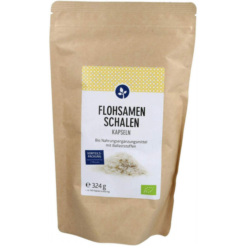Flohsamenschalen 500 mg Bio 540 Kapseln