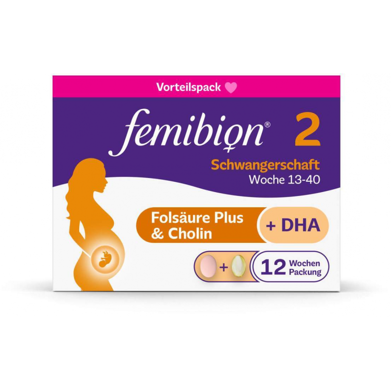 Femibion 2 Schwangerschaft 84 Tabletten und 84 Kapseln Kombipackung