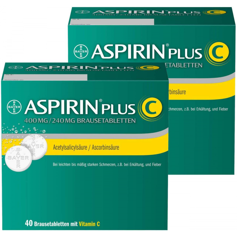 Aspirin plus C 2 x 40 Brausetabletten