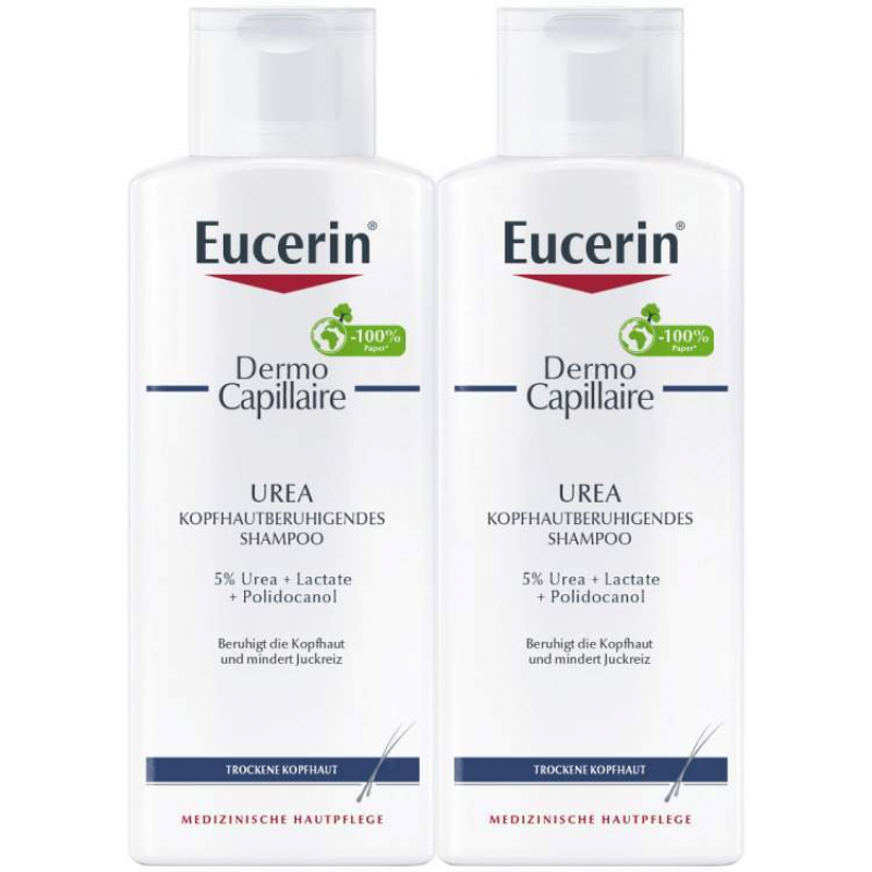 Eucerin DermoCapillaire Urea kopfhautberuhigendes Shampoo 2 x 250 ml