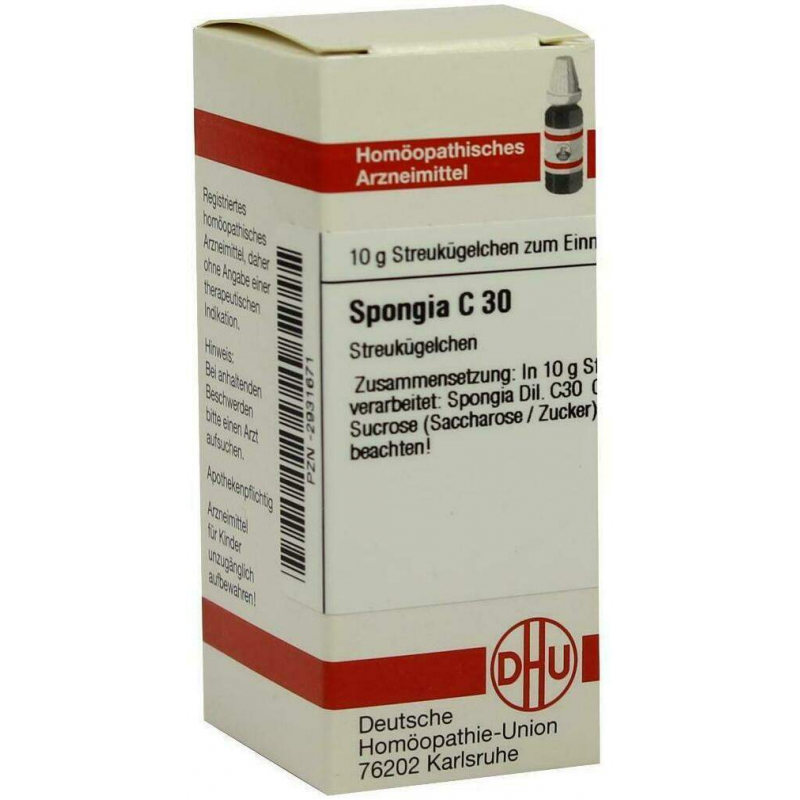 Dhu Spongia C30 10 G Globuli