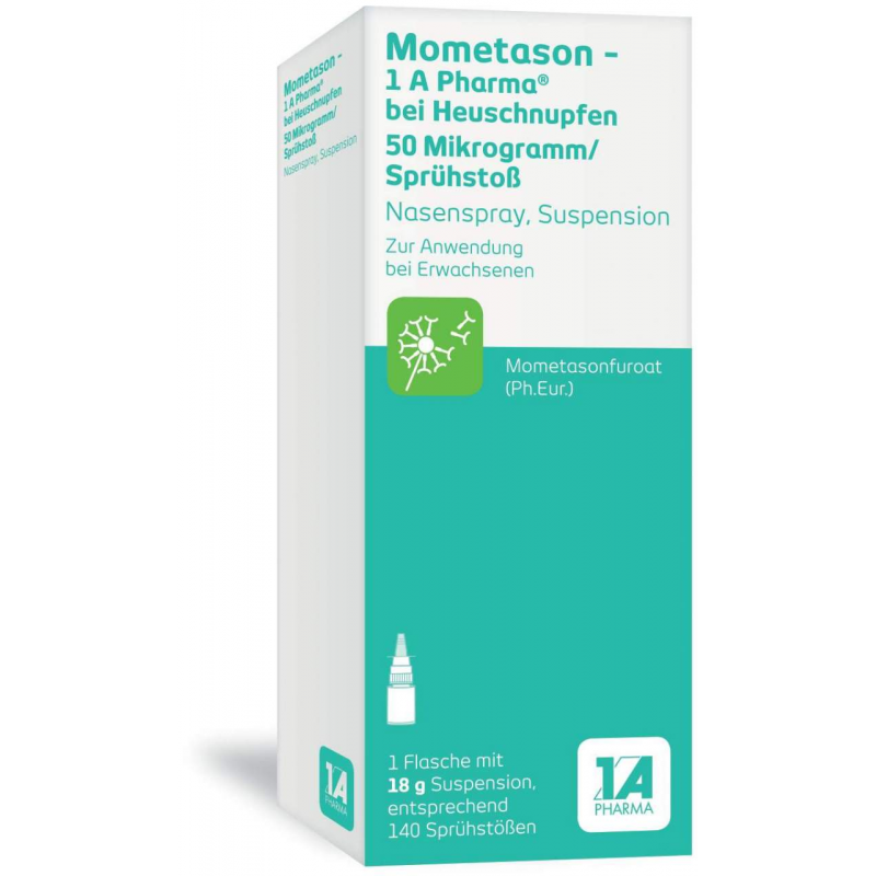 Mometason 1A Pharma bei Heuschnupfen 50µg pro Sprühstoß 18 g