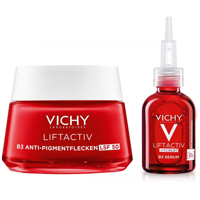 Vichy Liftactiv B3 Anti-Pigmentflecken Creme LSF 50 50 ml + Vichy Liftactiv Specialist B3 Serum 30 ml