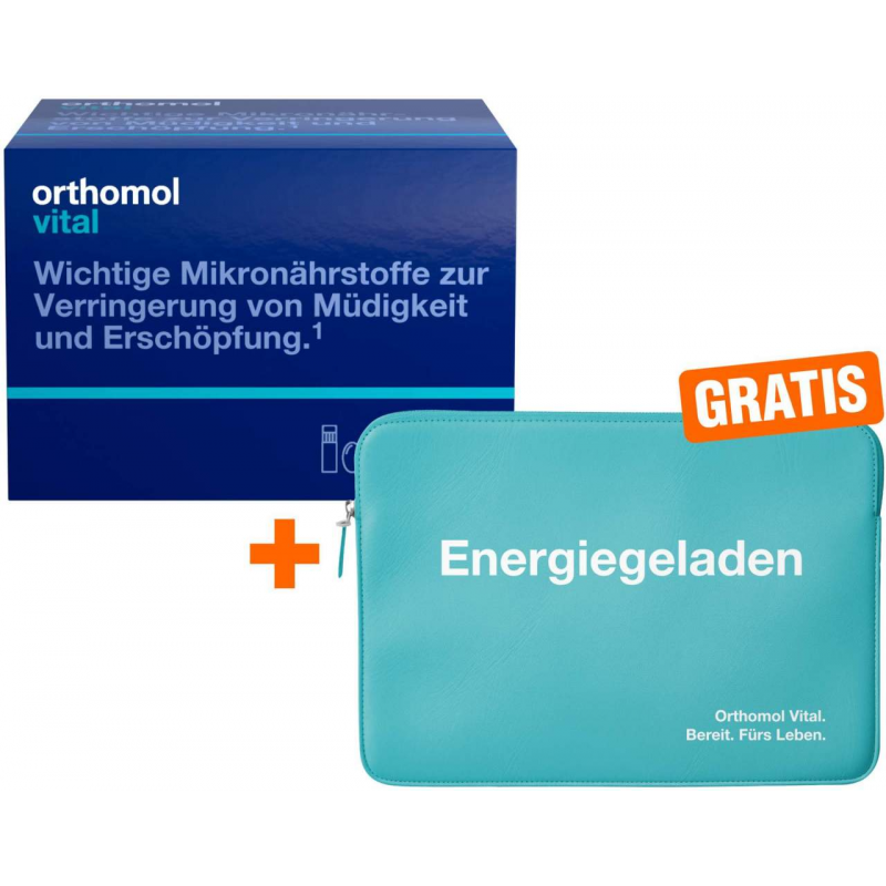 Orthomol Vital 30 Trinkfläschen 1 Kombipackung + gratis Laptop-Tasche 1 Stück