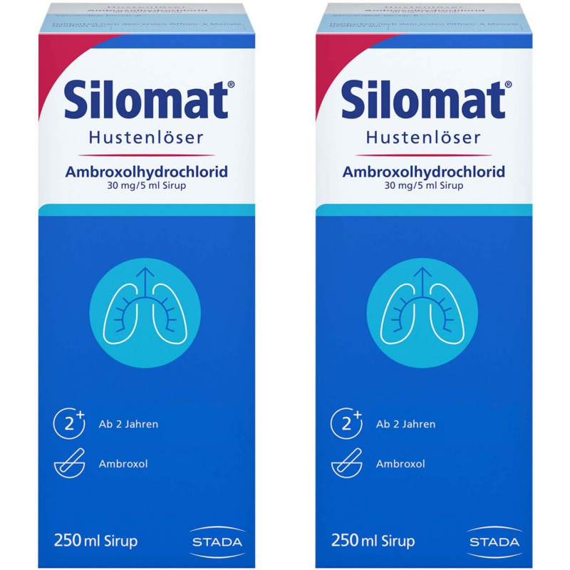 Silomat Hustenlöser Ambroxolhydrochlorid 30mg je 5ml Sirup 2 x 250 ml