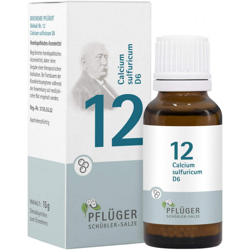 Biochemie Pflüger Nr. 12 Calcium Sulfuricum D6 15 G Globuli