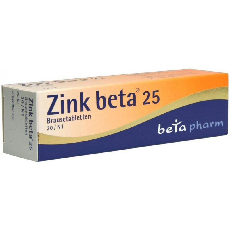 Zink Beta 25 20 Brausetabletten