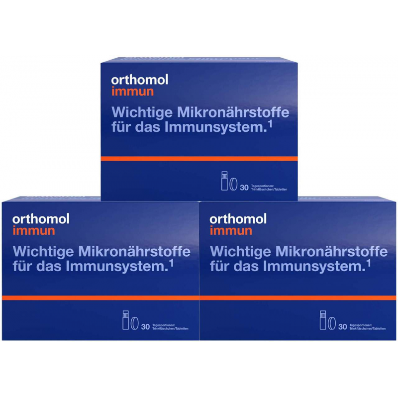 Orthomol immun Trinkampullen-Tabletten 3 x 30 Stück