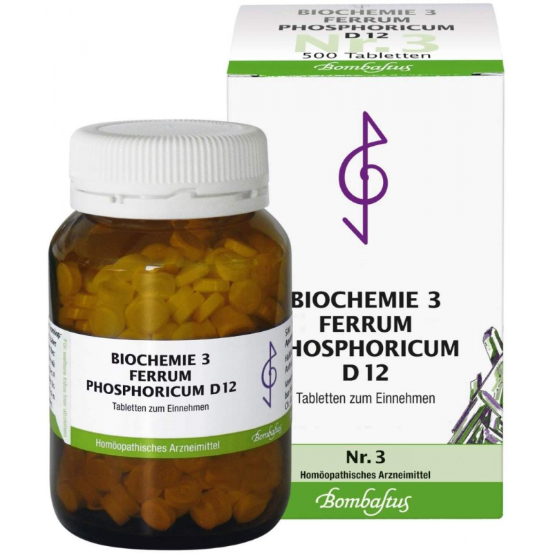Biochemie Bombastus 3 Ferrum phosphoricum D 12 500 Tabletten