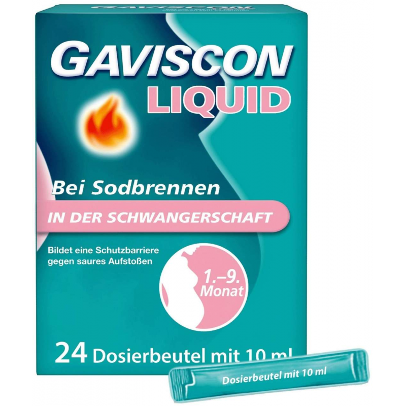 Gaviscon Liquid 500 mg-267 mg-160 mg Suspension 24 x 10 ml