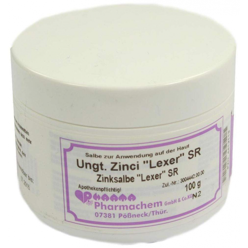Unguentum Zinci Lexer Sr 100 G Salbe